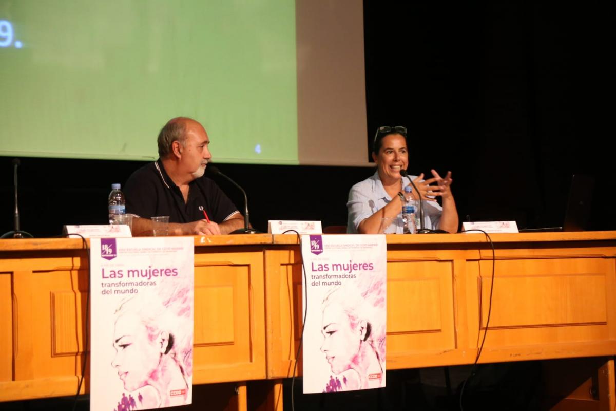 Dina Garzón, junto a Ángel Juberías