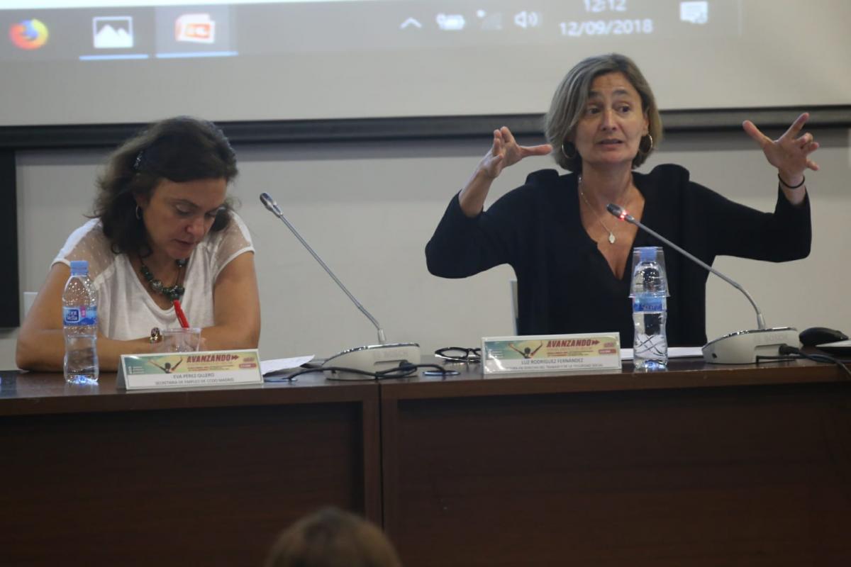 Un momento de la intervención de Luz Rodríguez