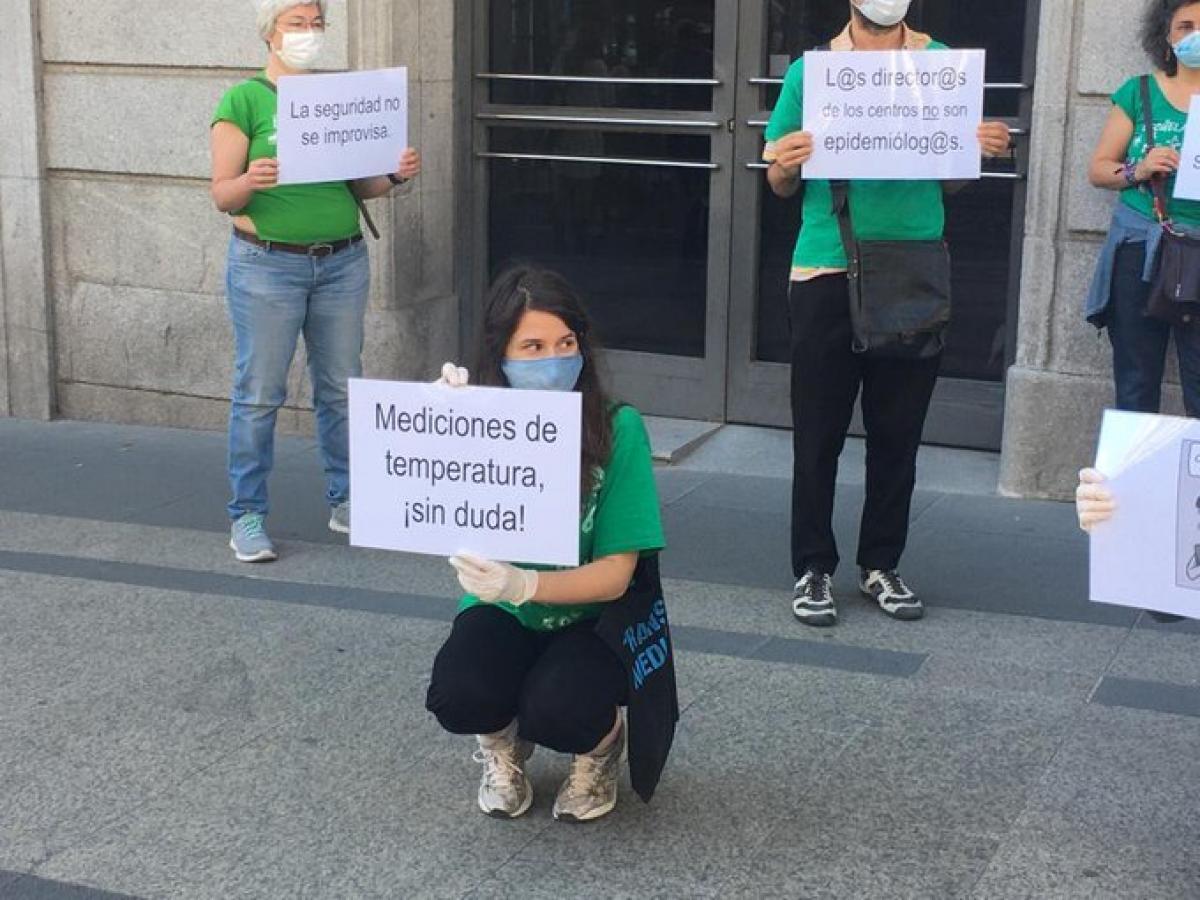Protesta ante la Consejera de Educacin